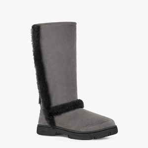 Ugg Sunburst Tall Women All-Weather Boots Grey/Black (4123IQOJY)